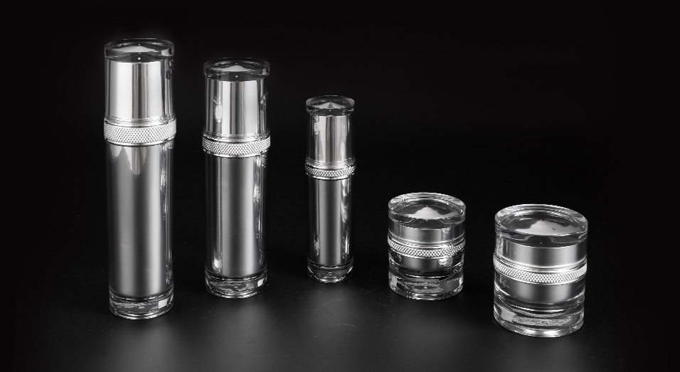 Acrylic Airless Lotion Bottles for Cosmetic Packaging
