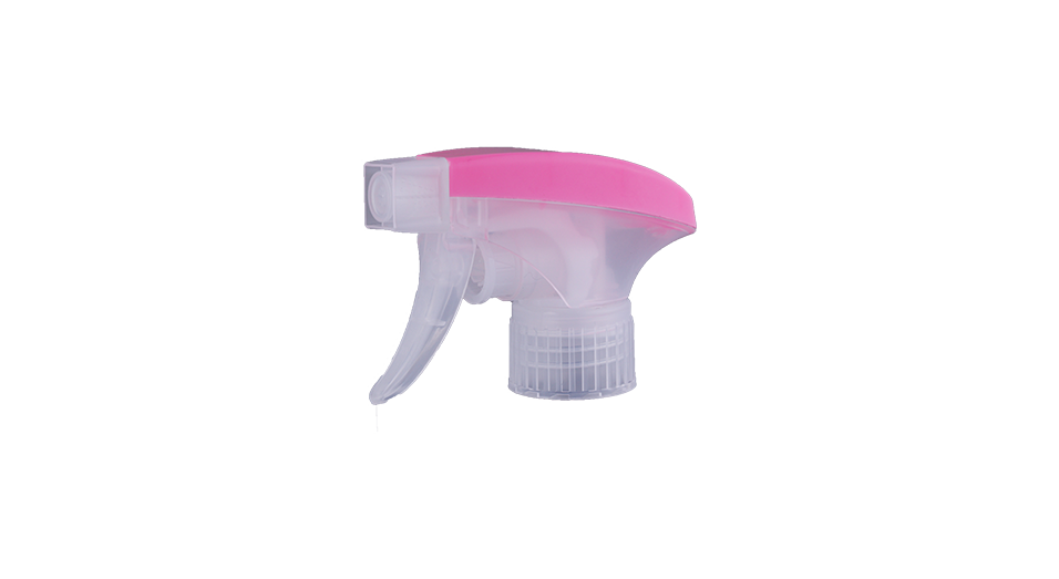 Plastic Pink Transparent Trigger sprayer